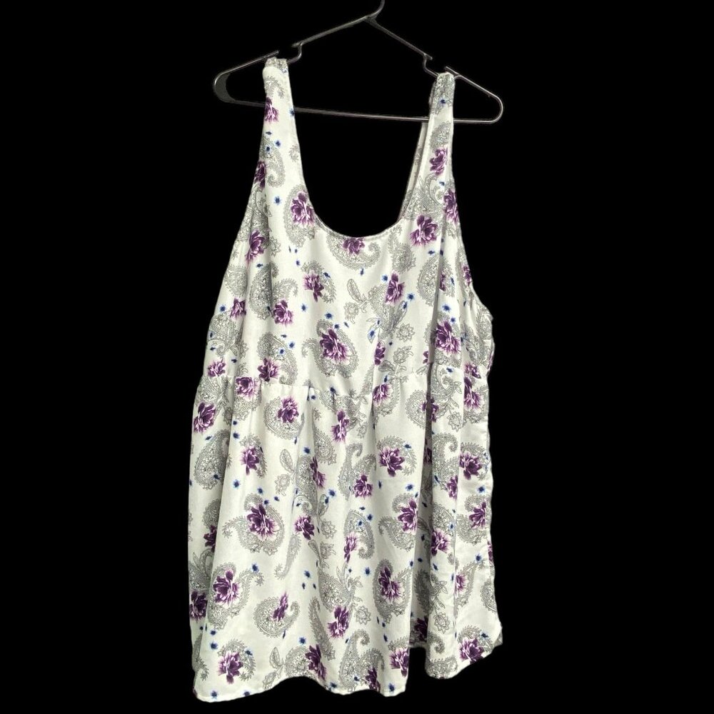 TORRID Woman Sleeveless Tank Top Size 5XL Multicolor Loose Relaxed‎ Floral - Picture 3 of 13